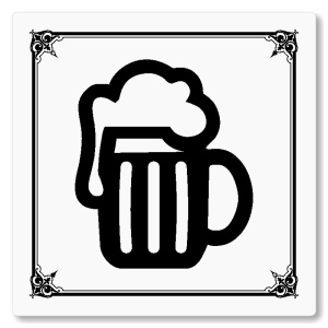 Výčep, 118x118mm, bílá, Nebraska